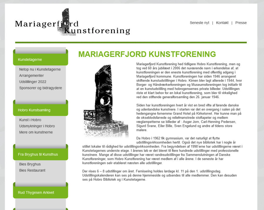 Link til Mariagerford Kunstforenings hjemmeside