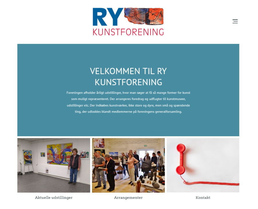 Link til forsiden på Ry Kunstforenings hjemmeside