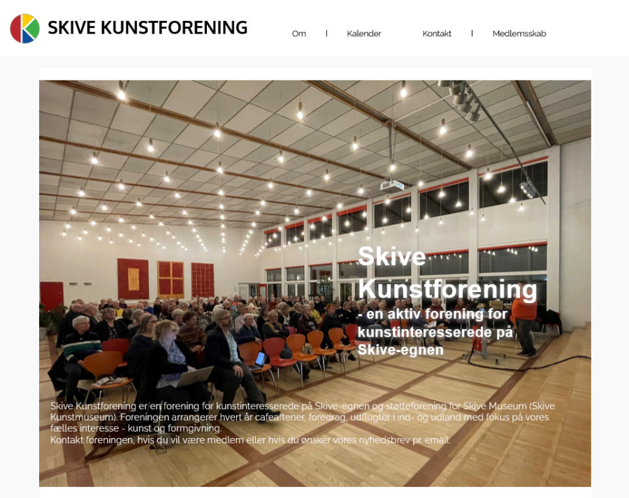 Link til forsiden på Skive Kunstforenings hjemmeside