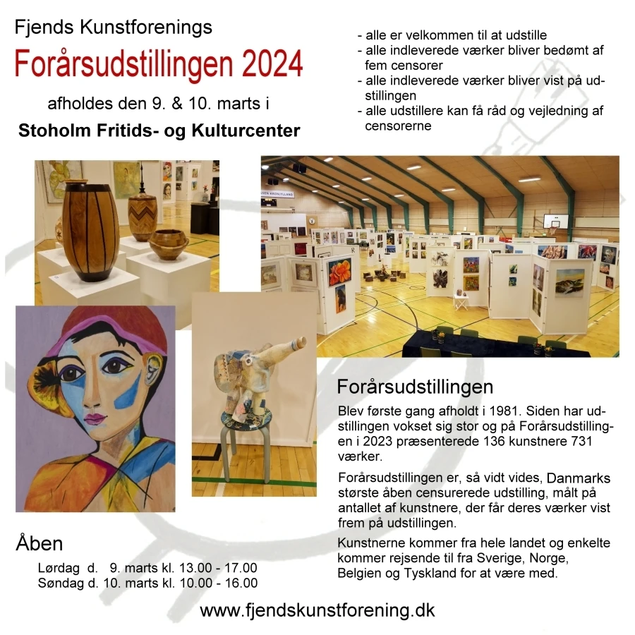 Indvendig side fra Fjends Kunstforenings folder 2024