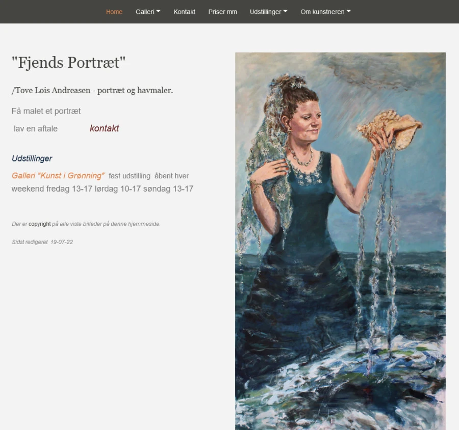 Link til Tove Lois Andreasens hjemmeside - Fjends Portrætmaler