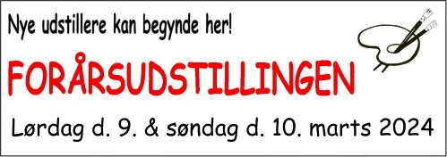 Billedet viser teksten: "Nye udstillere kan begynde her!"